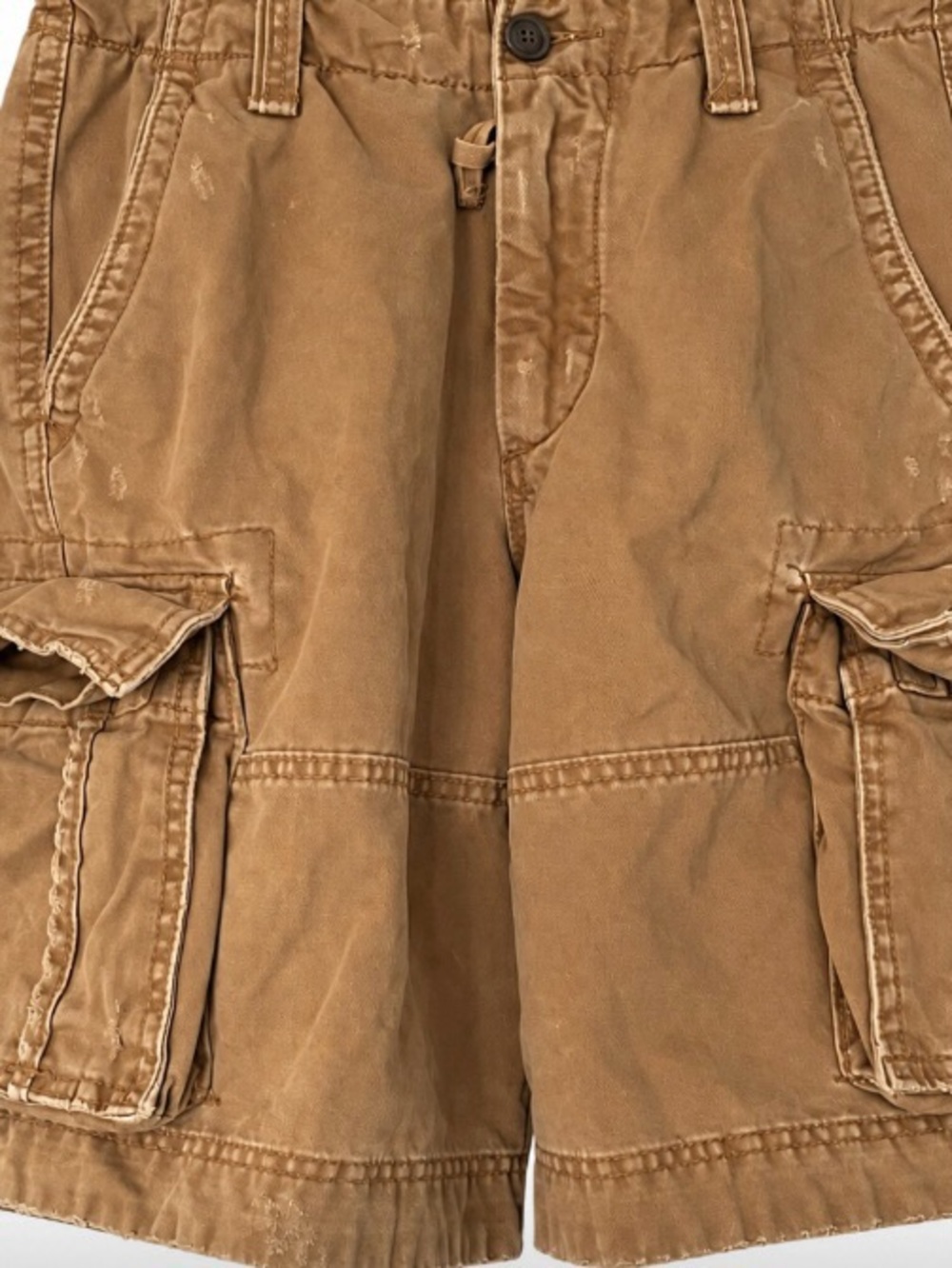 Abercrombie & Fitch Tan Cargo heavy stitch & Pockets 30